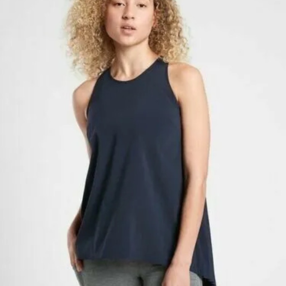 Athleta sojourn tank - navy blue small